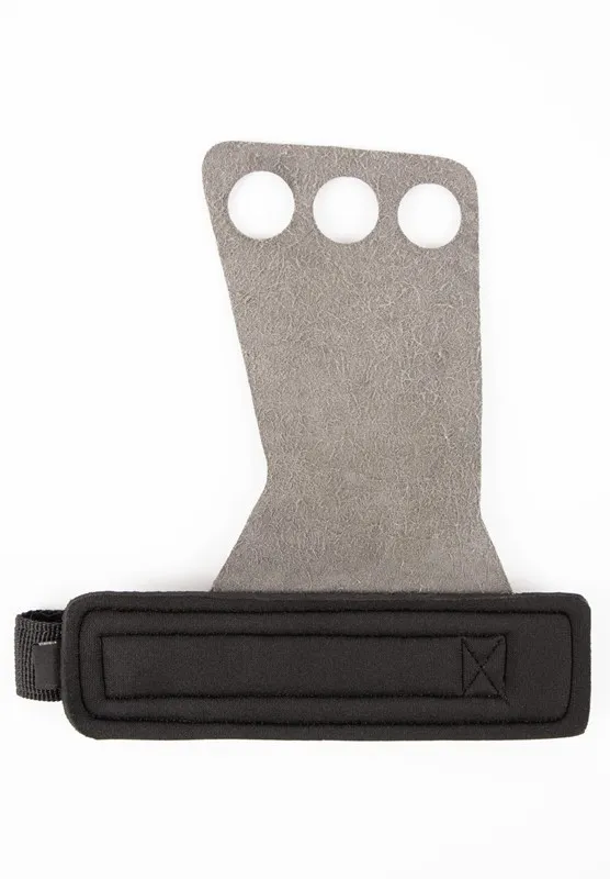 3HOLE CARBON LIFTING GRIPS  BLACK  XL