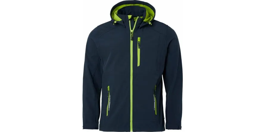 351 Softshell jas, heren, marineblauw, 3XL