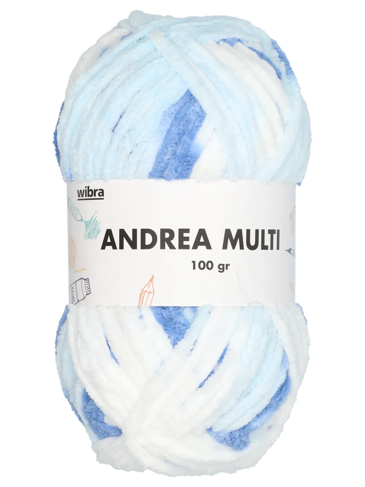 Andrea breigaren meerkleurig – blauw