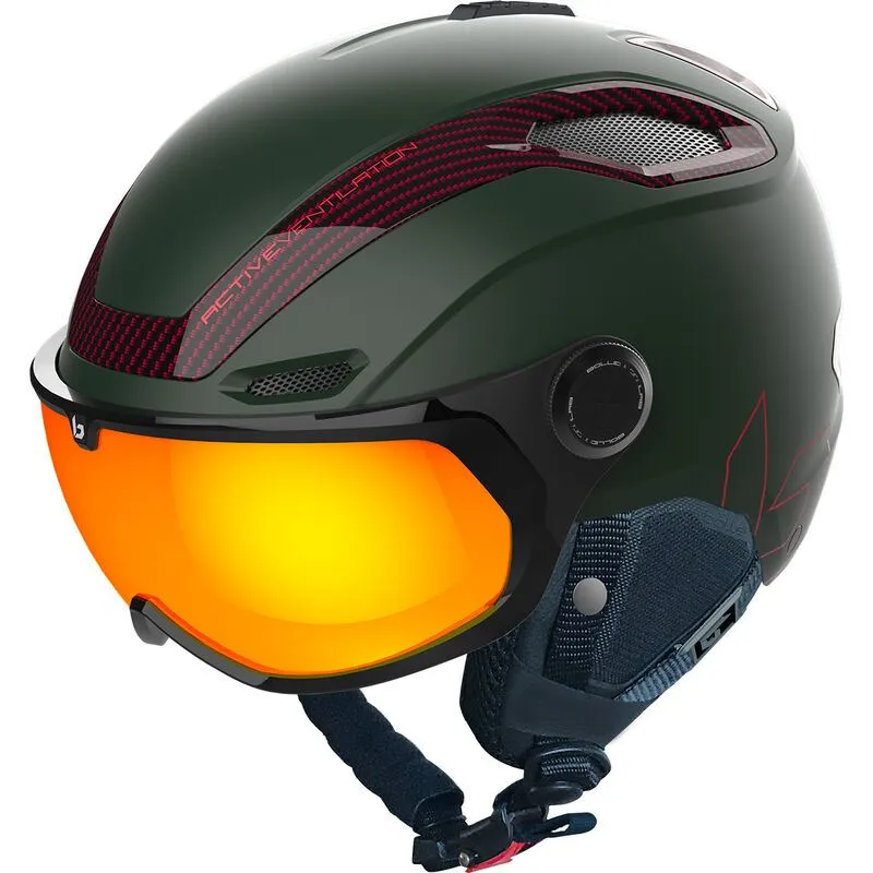 BOLLE VLINE CARBON PHANTOM FIRE LENS CAT 13 HELM