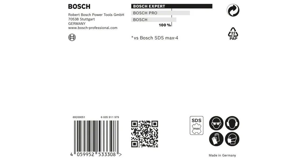 BOSCH EXPERT BOOR SDS MAX8X, 32X600X720 1ST 2608900256