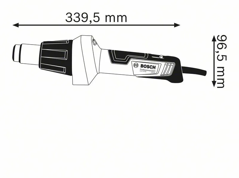 BOSCH PROFESSIONAL GHG 2060 HETELUCHTPISTOOL | 2000 WATT