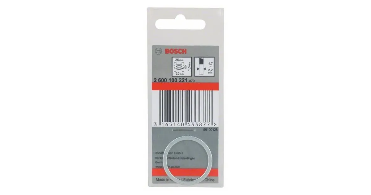 BOSCH Reductiering voor zaagbladen 30 x 25 x 1,5 mm 2600100221