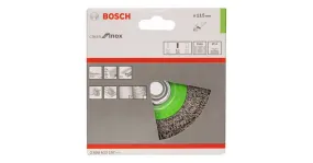 BOSCH Schijfstaalborstel, gegolfde draad, 115, roestvrij staal 115 mm, 0,3 mm, M14 2608622107