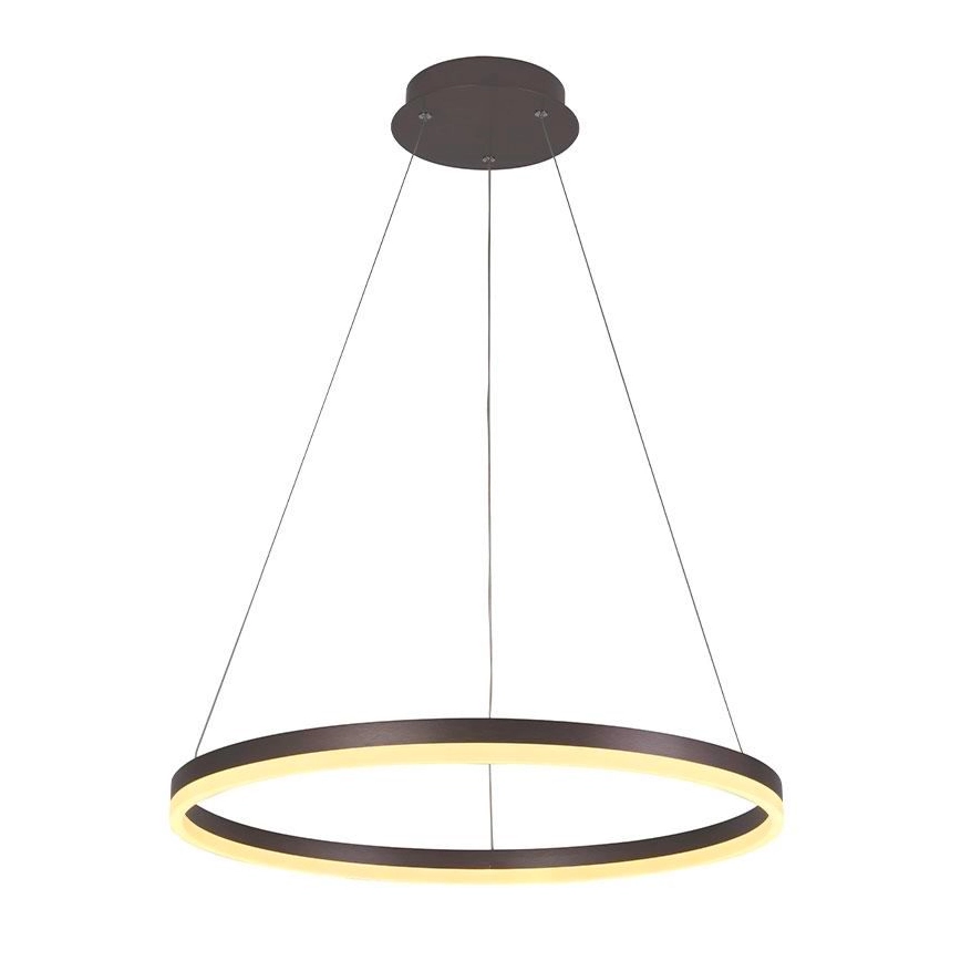 BRILAGI  DIMBARE LED HANGLAMP AAN EEN KOORD CIRCLE LED/42W/230V 30006500K BRUIN + AFSTANDSBEDIENING