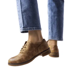 Bruine schoenen LS5379 Taupe