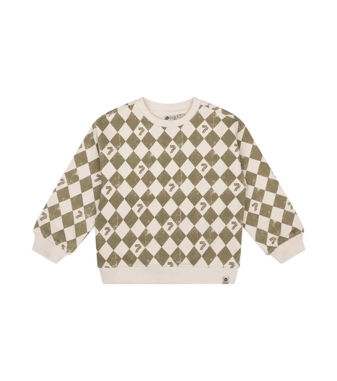 Daily7 Sweater Oversized Allover P. 2020 Sandshell