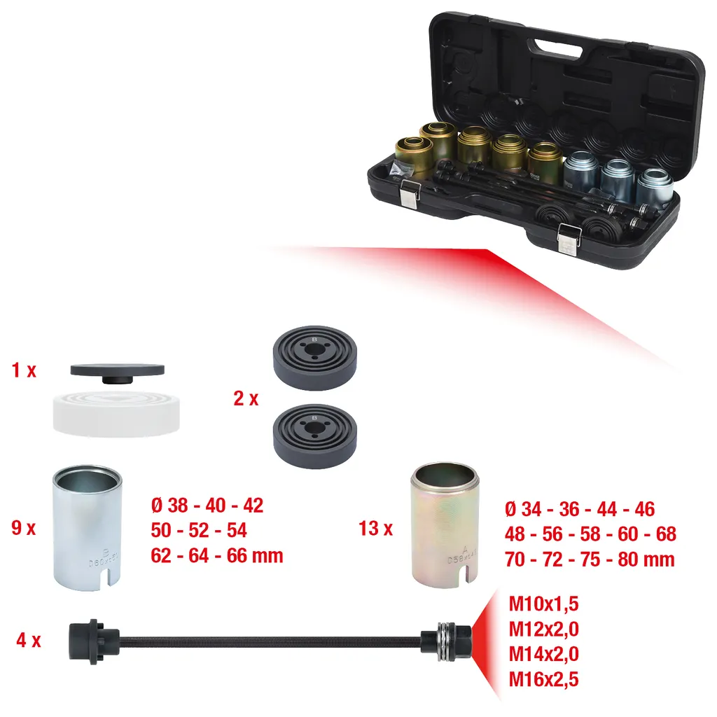 DRUK EN TREKBUSSENSET, 37DLG