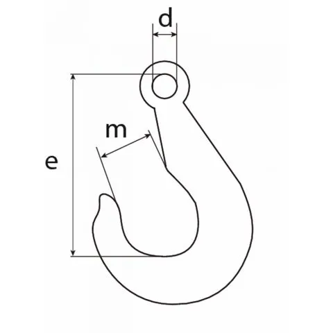 Dulimex lasthaak zonder klep type 689 500 kg vz.