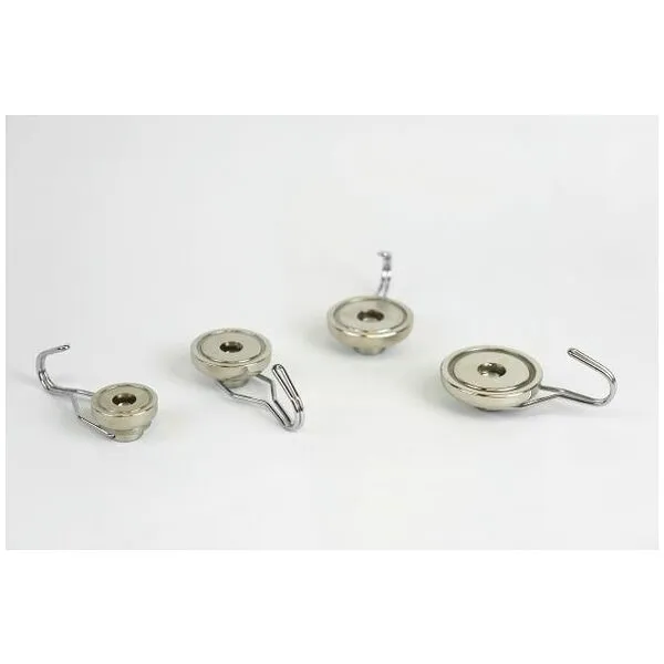 Eclipse Magnetics® Platte grijpermagneet met haak, Neodymium, Type: E1070/NEO