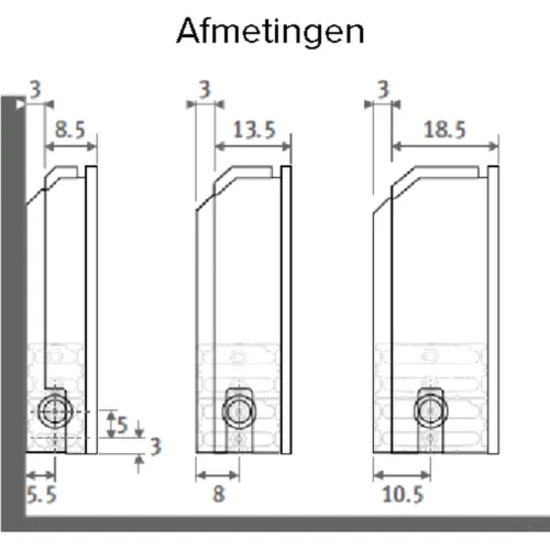 Jaga Linea Plus wandconvector type 15 H95 L110 wit 2218W