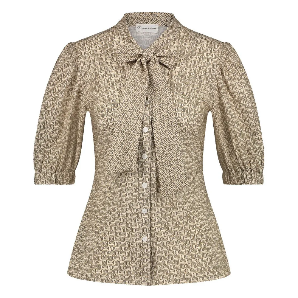   Jane Lushka Blouse Tonnie Technical Jersey Beige KL