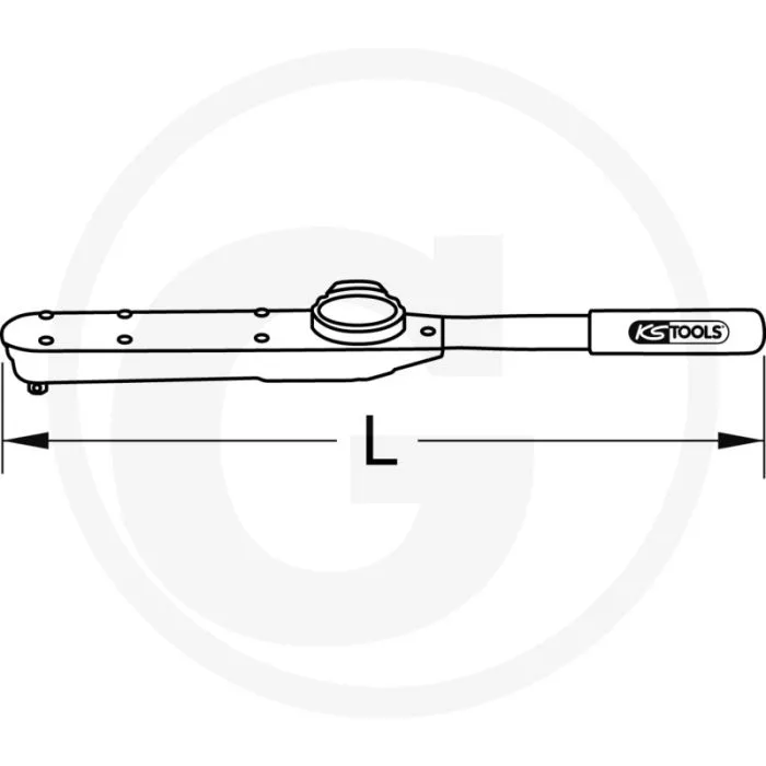 KS TOOLS 1/2" TESTMOMENTSLEUTEL MET MEETKLOK EN  NAUWKEURIGHEID ±4%, 50250NM, DIN EN ISO 6789:2003