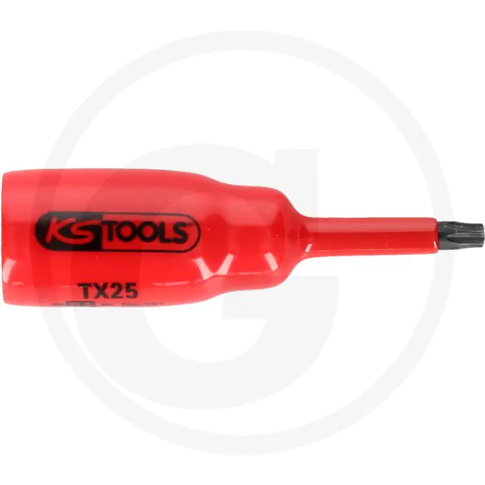 KS TOOLS 3/8" BITSTECKNUSS MIT SCHUTZISOLIERUNG FüR TXSTE  1000V ZERTIFIZIERUNG