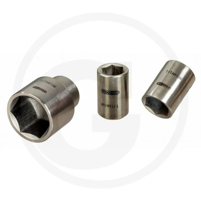 KS TOOLS 3/8"TITANIUM+ ZESKANT DOPSLEUTEL,5/8"  100% ANTIMAGNETISCH, ROESTVRIJ, EXTREEM DUURZAAM