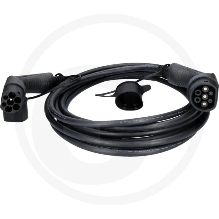 KS Tools efuturo Ladekabel, Typ 2 auf Typ 2 (gerade, 8 m, 1 Phase, bis zu 7,4 kW, 32 A, 230 V, Mode 3)