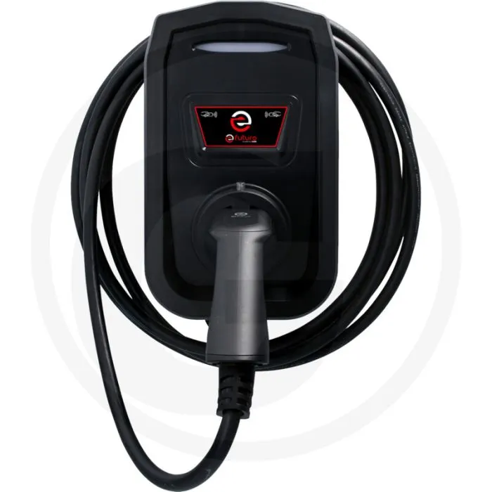KS Tools efuturo Wallbox mit Typ 2 Ladekabel (3 Phasen, bis zu 22 kW, 32 A, 400 V, Mode 3, mit RFID Zugangskontrolle, ohne Strom