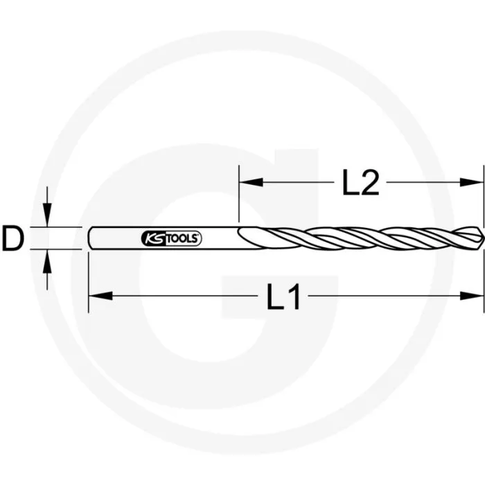 KS TOOLS HSSG CO 5 SPIRAALBOOR 3MM, 10 VERPAKT 10ER PACK  DIN 338, 130° SPITZENWINKEL, 20  30° SPIRALWINKEL
