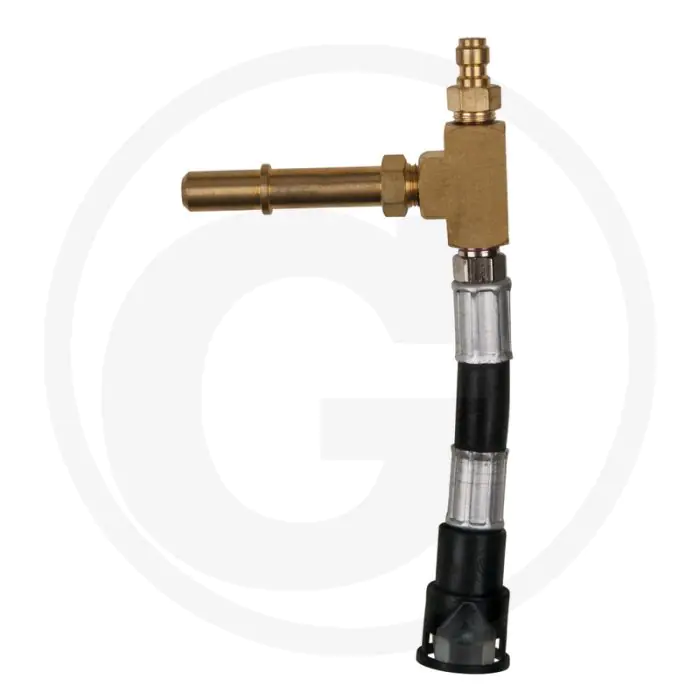 KS Tools Manometer-Anschlussschlauch mit 1/4" Schlauchanschluss inkl. Druckablassventil transparenten Schlauch - Lengte: 33