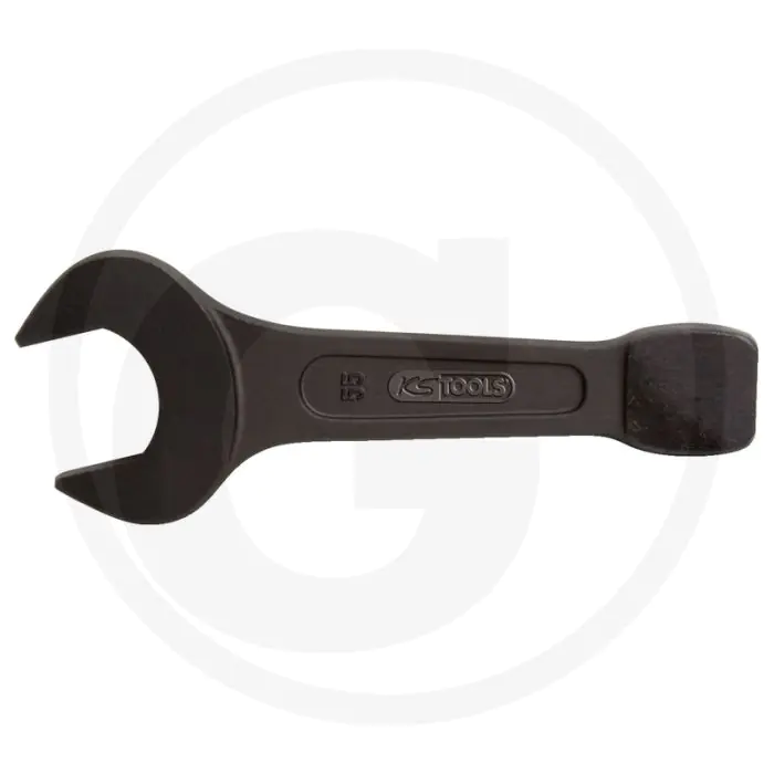 KS TOOLS SLAGSTEEKSLEUTEL, 165MM  DIN 133 MAULSTELLUNG 15° ABGEWINKELT MIT SCHLAGKANTE