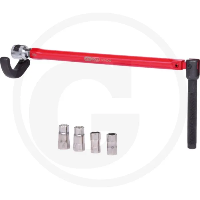 KS TOOLS STANDHAHNMUTTERNSCHLüSSELSATZ, 6TLG. VOOR WASCH UND SPüLBECKEN, 13,032,0 MM