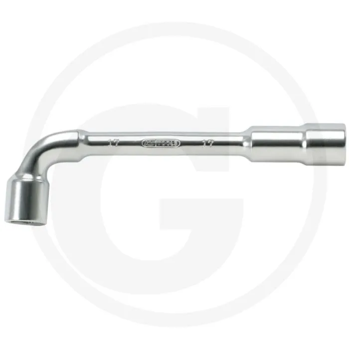 KS TOOLS ULTIMATEPLUS DUBBELE PIJPSLEUTEL MET BORING, 12 MM  6KANT, 90° GEKRöPFT, CHROM VANADIUM