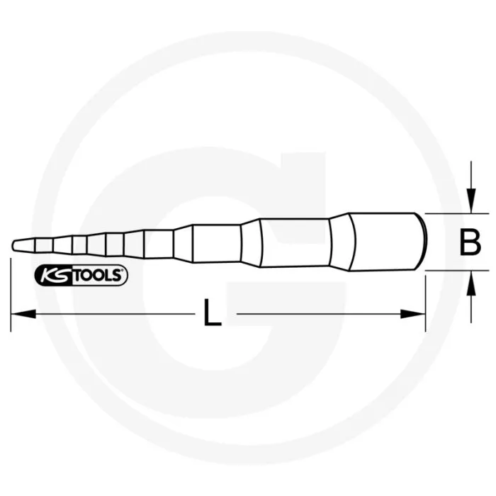 KS TOOLS UNIVERSELE SLEUTEL, 6 MATEN, 3/16"5/8", SPECIAAL STAAL, 6STUFIG