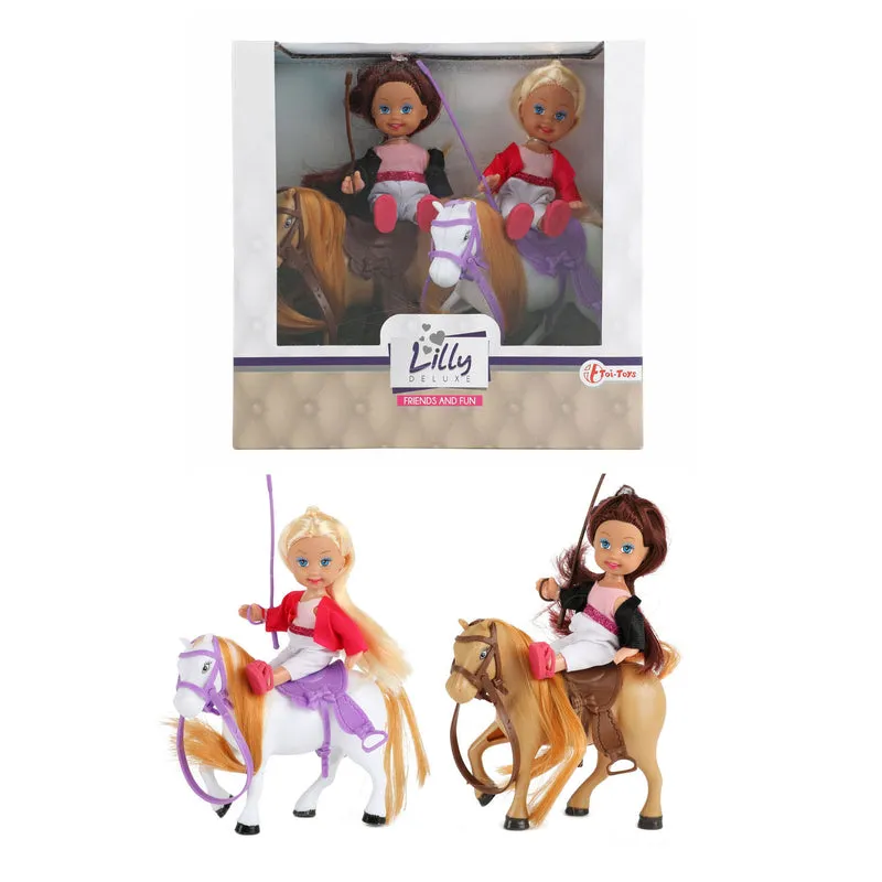 Lilly Tienerpoppen met Paarden, 12cm