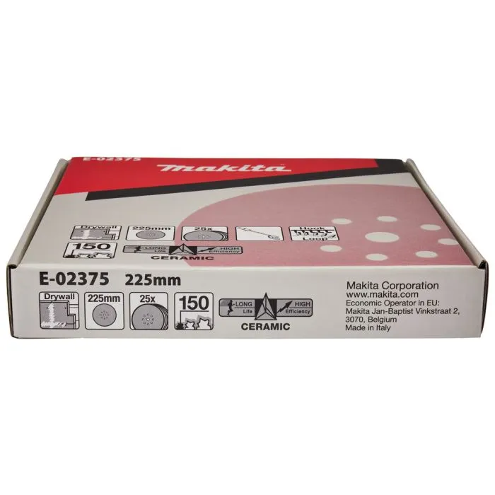 MAKITA E02375 SCHUURSCHIJF 225MM K150 VELCRO