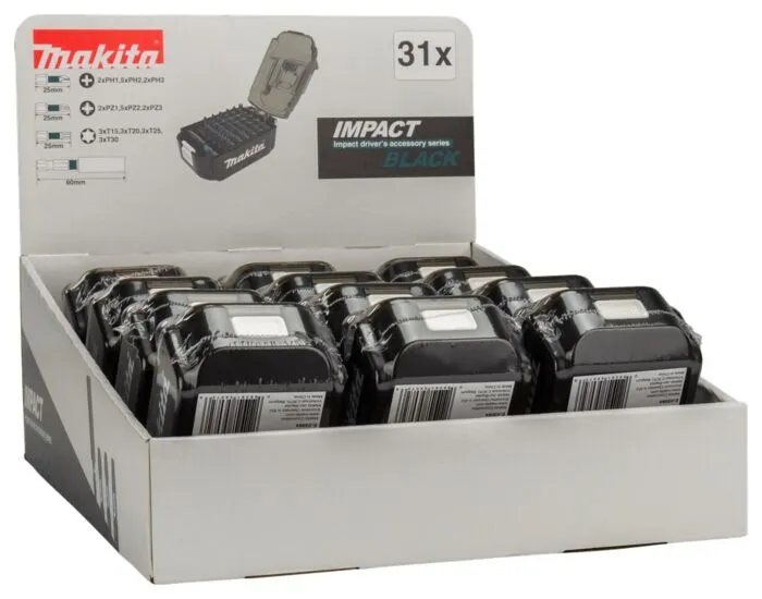 MAKITA SCHROEFBITSET 31DELIG BLACKFRIDAY UITVOERING