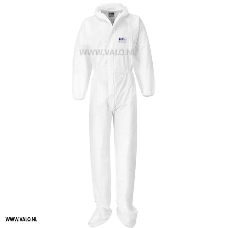 OVERALL BIZTEX MICRO TYPE 6/5 MET SCHOENBEDEKKING  PER 50 STUKS