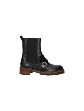 Pertini 32519 zwart leer laarsje