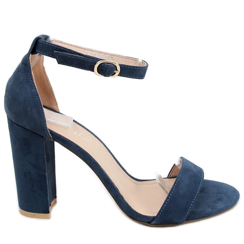 Sandalen met hoge hakken van Ariel Navy blauw