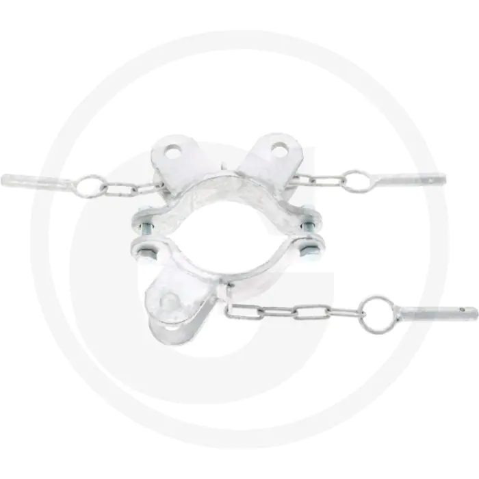 Slangklem verzinkt 102mm diameter 3 houders
