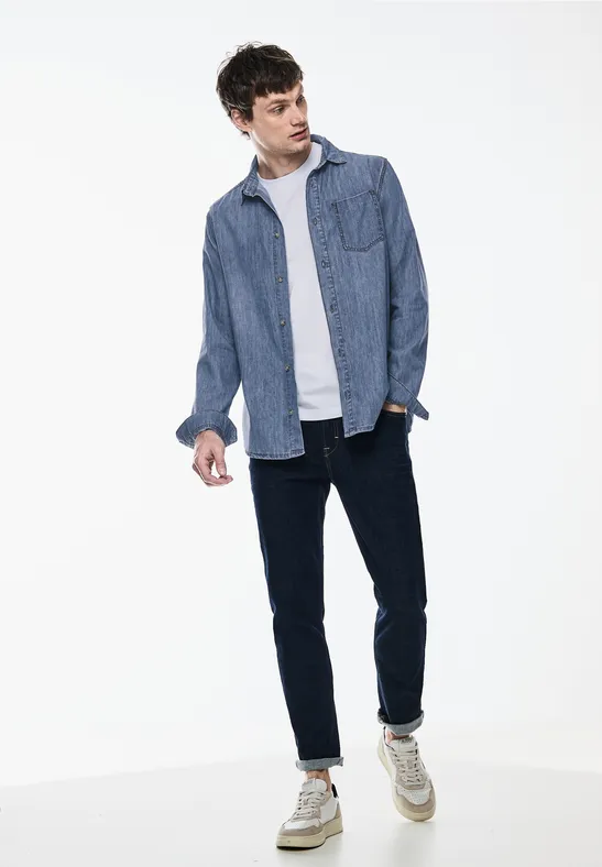 Street One MEN Denim overhemd