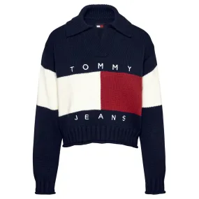   Tommy Hilfiger TJW Flag Ruby Sweater Donker Blauw