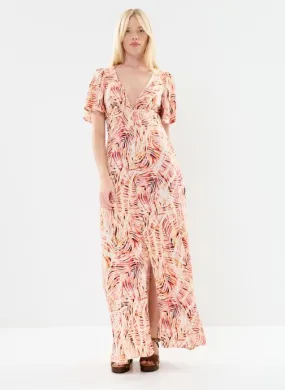      Vila Vicelene 3/4 Sleeve Maxi Dress/Dc/Ls - Beige   