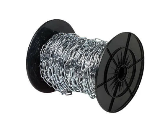 Voetketting lange schakel type 763  8.0 mm verzinkt   verpakking rol a 16 meter